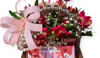 cesta de flores