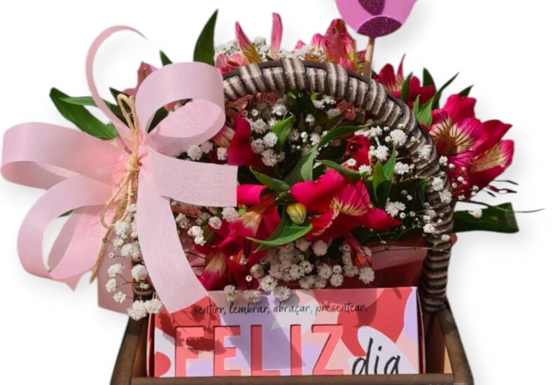 cesta de flores